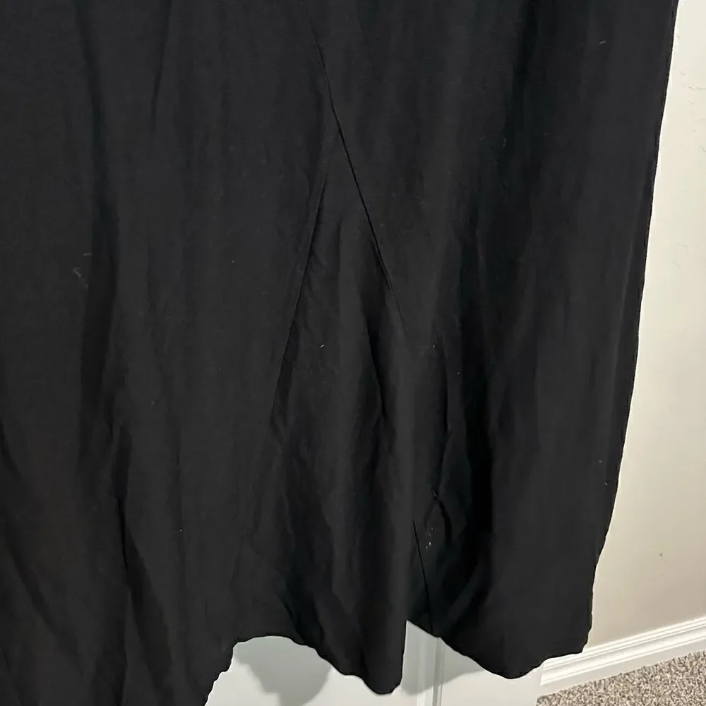 Eileen Fisher Women's Maxi Dress L Black Sleeveless Scoop Neck NWT $198